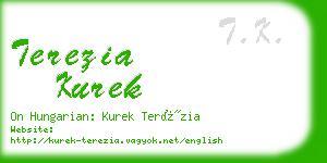 terezia kurek business card